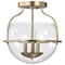 Nuvo Amado 3-Light Semi Flush Mount Vintage Brass Clear Glass 60/7821 - alternate 4